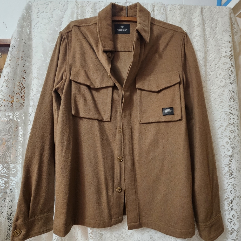 Scott & Soda Long Sleeve Soft Flannel/Jacket